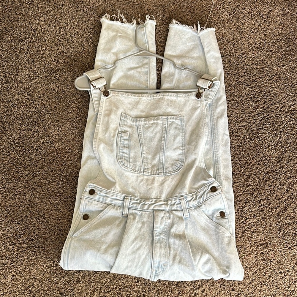Vintage Light Wash Today’s News Denim Overalls
